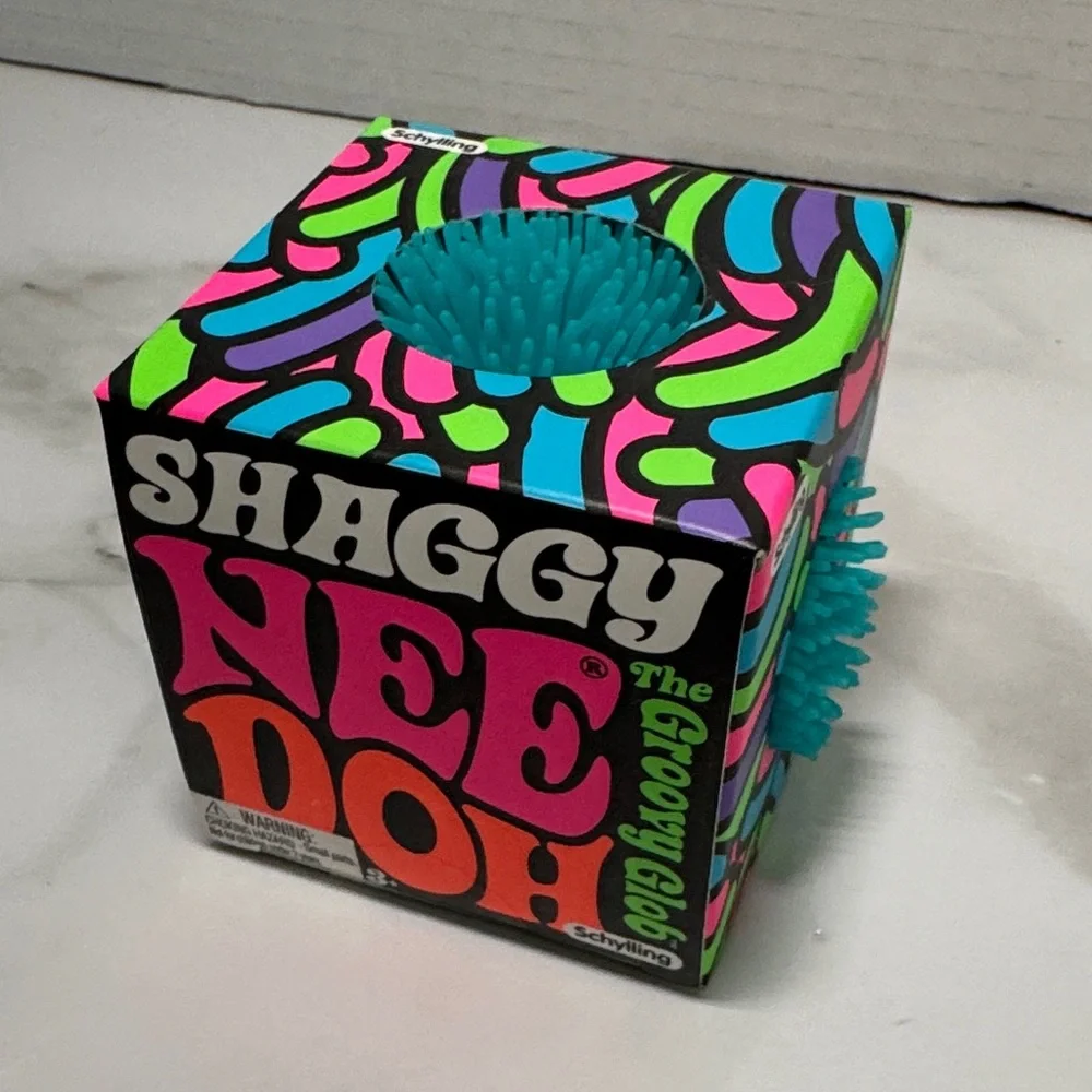 New NeeDoh Shaggy. The Groovy Glob - Teal - Picture 1 of 15